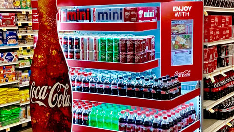 Coke Permanent Touchscreen Endcap